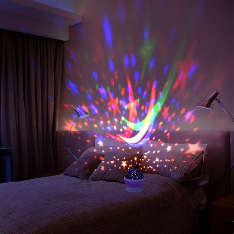 Rotating Galaxy Night Light Romantic Cosmos Star Moon Sky Projector ...