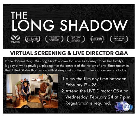 The Long Shadow film discussion February 24 requires registration – The Voice