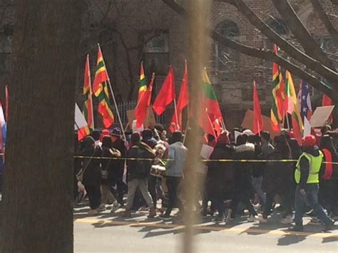 Saw these flags during a Myanmar protest that went in front of my ...