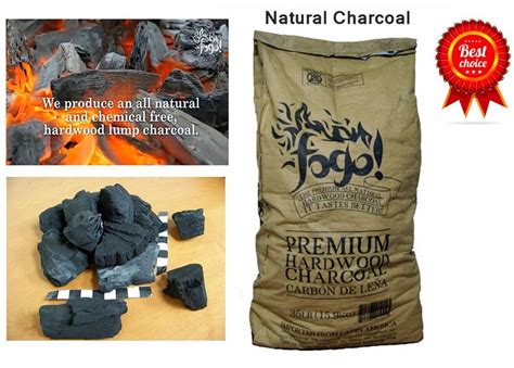 All Natural Premium Hardwood Lump Charcoal Bag Grill BBQ Food Heater Fogo 35 lp | Charcoal bags ...