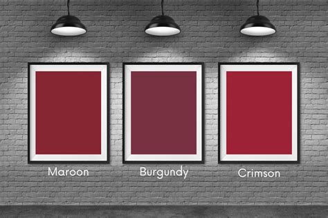 Maroon vs Burgundy vs Crimson – Paint Colors Compared ...