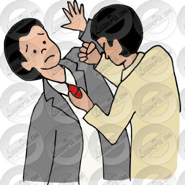 Assault Picture for Classroom / Therapy Use - Great Assault Clipart