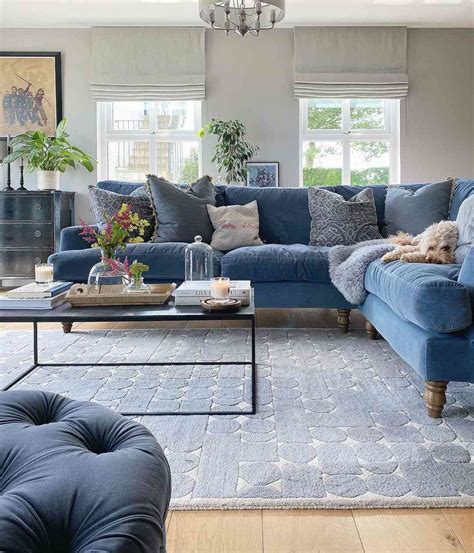 23 Blue and Gray Living Room Ideas