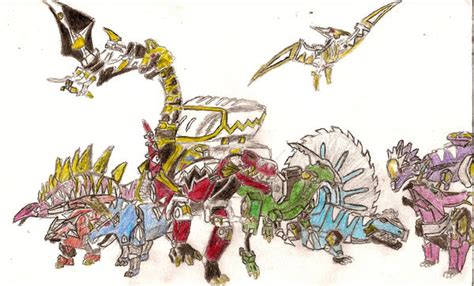 Dinothunder zords by BadDogg on DeviantArt