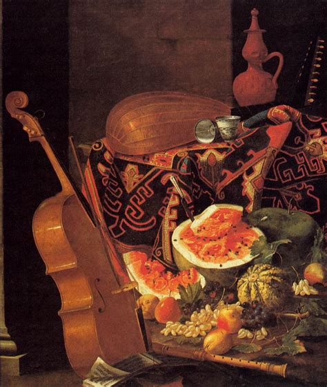 File:Munari, Cristoforo - Still-Life with Musical Instruments and Fruit - Galleria Palatina.jpg ...