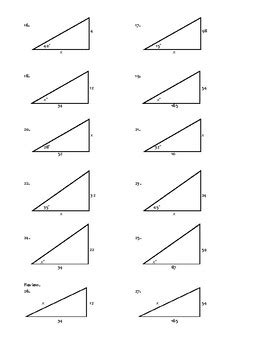 Geometry, Trigonometry -- The tangent ratio by Math Fellow | TPT