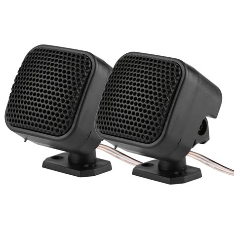 Kritne 2pcs Car Small Square Speaker Loud Audio Music Tweeter ...