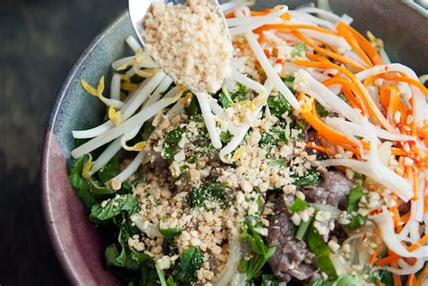 vietnamese bun bo xao beef noodle salad recipe | use real butter