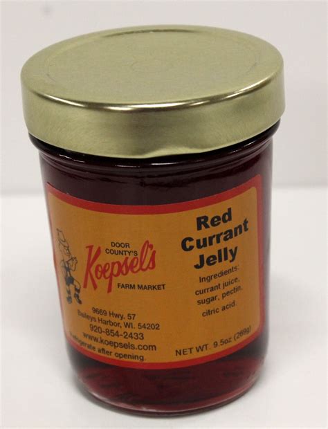 Red Currant Jelly - Koepsel's Farm Market