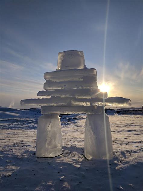 Iqaluit Ice Inukshuk - Churchill Polar Bears