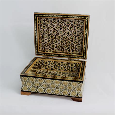 Persian inlaying handmade (Khatam) - Jewelry box with polo miniature - 6*4 cm | Taha Handicraft Shop