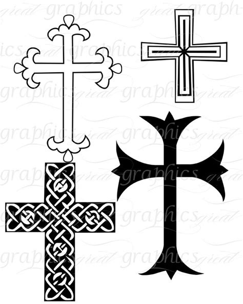 Crosses Clip Art Cross Template Printable Free Transparent Png ...