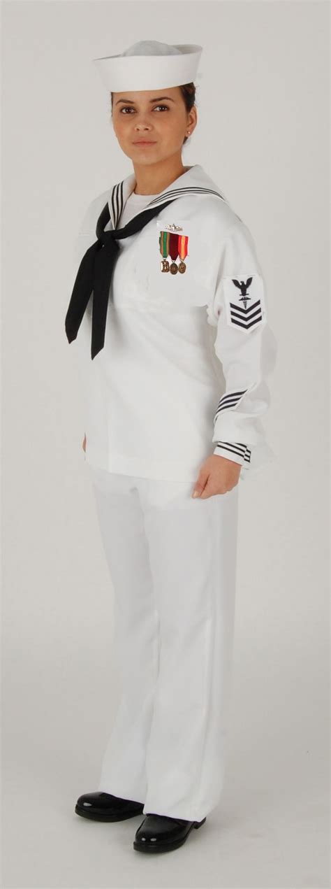 new navy enlisted service white dress uniform - Google Search | Navy rates, Navy, White dress