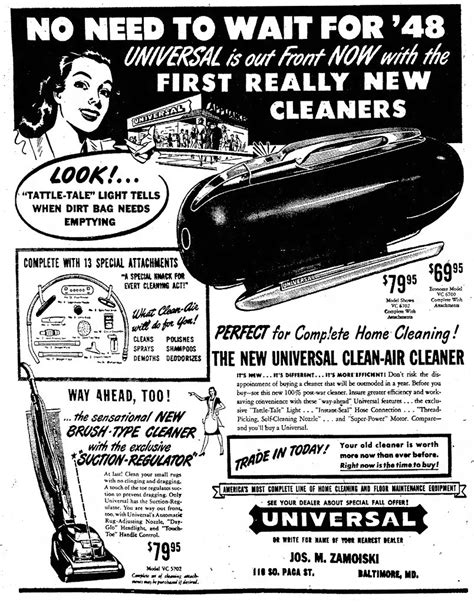 Vintage Newspaper Advertising For The Universal Model VC67… | Flickr