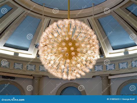 A Large, Globe Light Fixture. Stock Photos - Image: 31885633