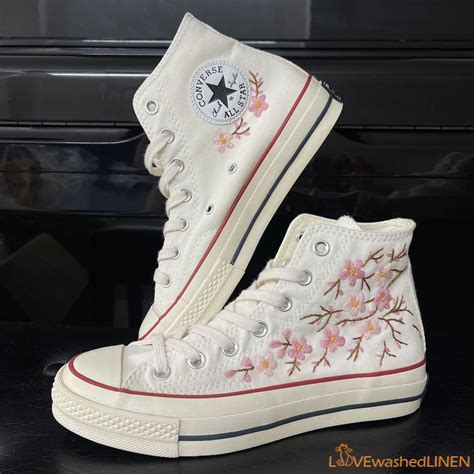 Custom Embroidered Converse High Tops Chuck Taylor 1970s/ - Etsy