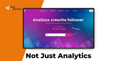 Not Just Analytics per analizzare il profilo Instagram - Toolperstartup