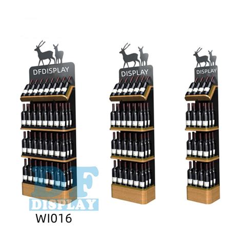 Custom Promotion Wooden Beer Wine Bottle Water Display Rack Corrugated ...