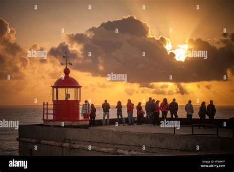 Nazare lighthouse hi-res stock photography and images - Alamy