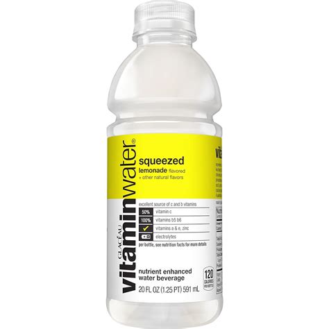 Vitamin Water Lemonade Nutrition Label Nutritionwalls