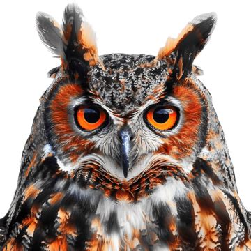 Forest Animals Portrait Of Owl Nocturnal Bird, Wildlife, Animals, Owl PNG Transparent Image and ...