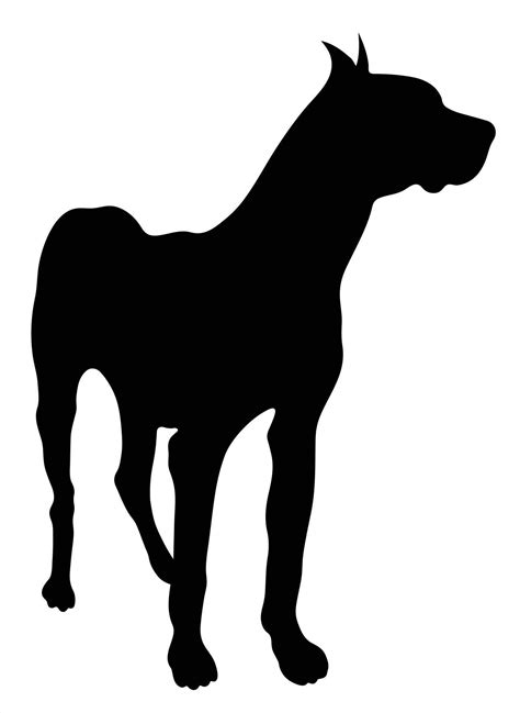 Great Dane silhouette 11651419 Vector Art at Vecteezy