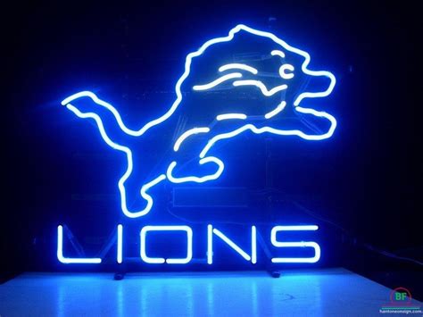 Detroit Lions Neon Sign Teams Neon Light – DIY Neon Signs