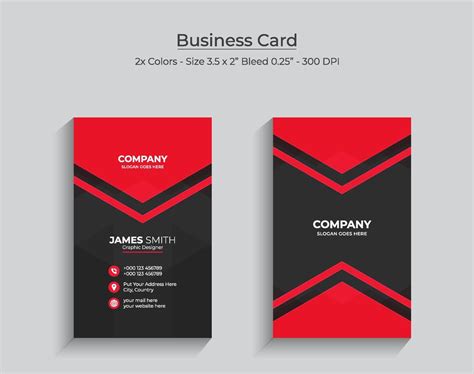 Modern abstract clean and simple business card template, Vertical name ...