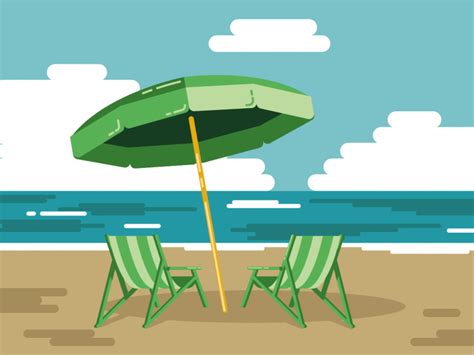 Cartoon Beach Gif ~ Beach Gif By Dina Mohy On Dribbble | Bodemawasuma