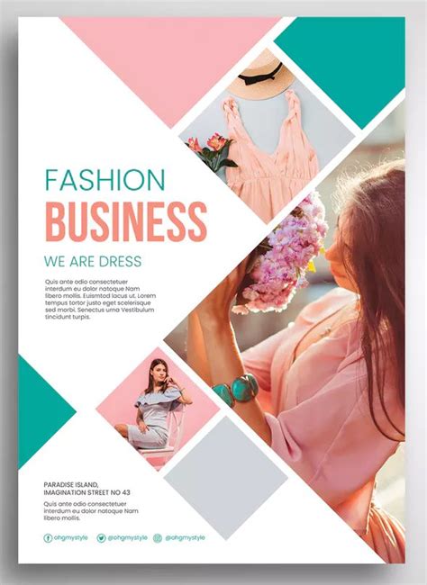 Latest Fashion Business Flyer Template PSD - A4 | Graphic design ...