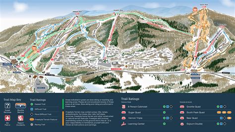 Ski Resorts New England Map