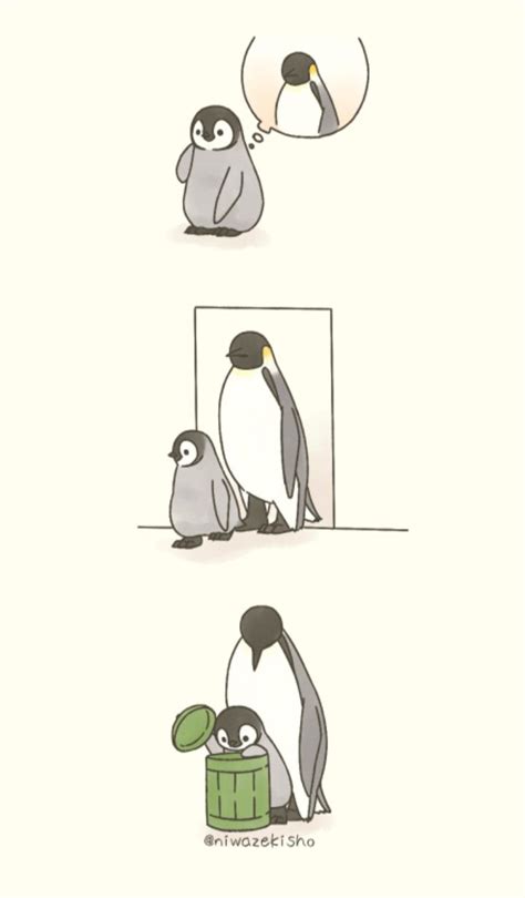 Credit to Niwazekisho Penguin Drawing, Penguin Art, Penguin Love, Cute ...