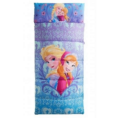 Disney Frozen Sleep Over Slumber Bag With Built In Pillow Anna Elsa ...