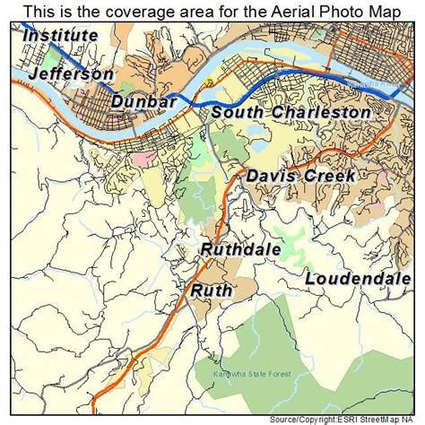 Aerial Photography Map of South Charleston, WV West Virginia