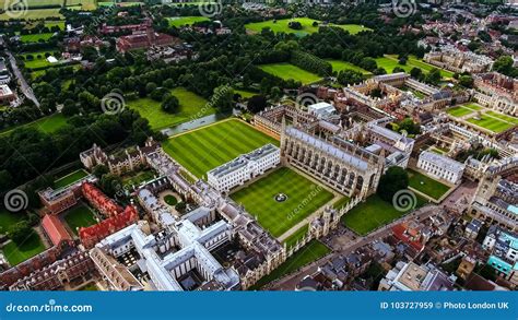 Aerial View Stock Photo of Cambridge University UK Stock Image - Image of college, high: 103727959