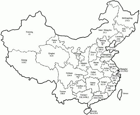 China Map Colouring Pages - Coloring Home