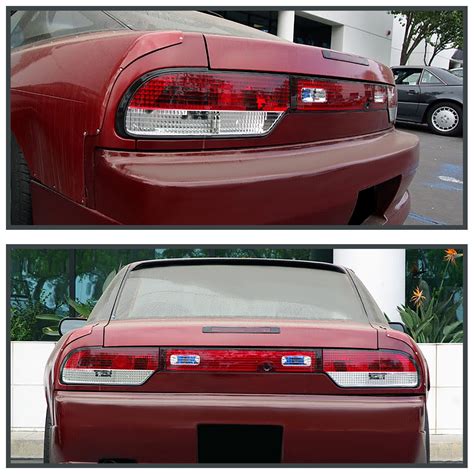 S13 Hatchback Red/Clear Tail Trunk Light Center Lamp For 89-94 Nissan 240SX | eBay