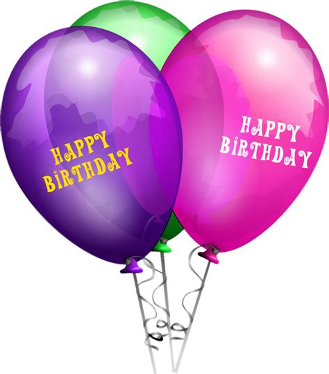 Happy Birthday Balloons Png Images Transparent Backgr - vrogue.co
