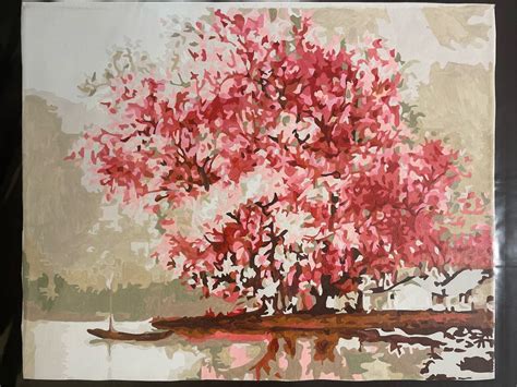 Cherry Blossom Tree Original Canvas - Etsy