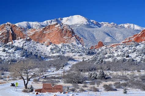 Beautiful Winter Garden Of The Gods Photograph by John Hoffman