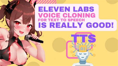 Eleven Labs Voice-Cloning Tool for TTS is AMAZING! (So much so they almost unlaunched it!) - YouTube