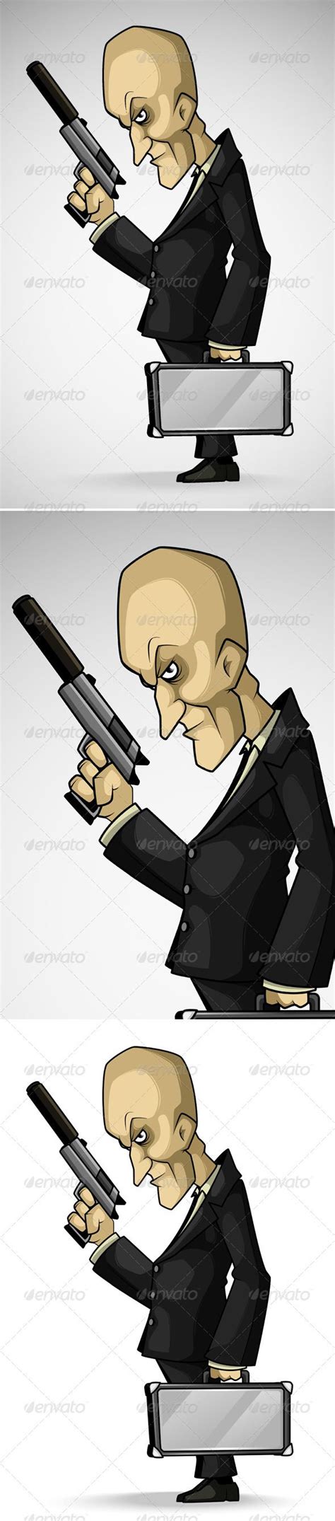 Professional Hitman | Hitman, Cartoon man, Professional