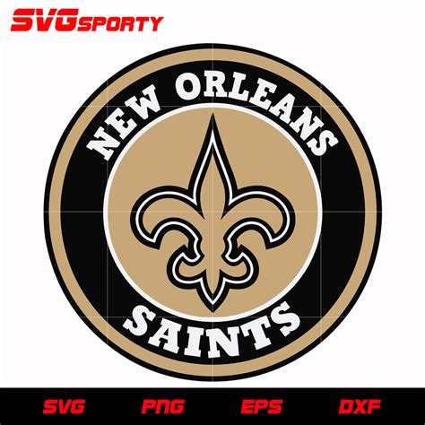 New Orleans Saints Circle Logo svg, nfl svg, eps, dxf, png, digital fi – SVG Sporty