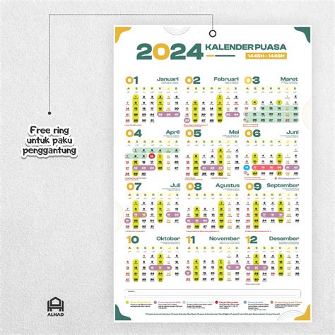 Kalender Puasa Sunnah 2024 - Arlee Cacilia