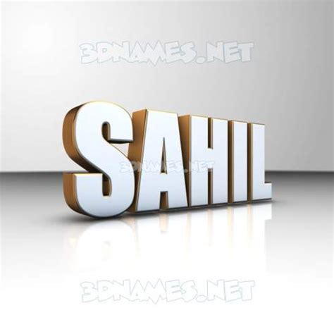 Sahil Logo 3d