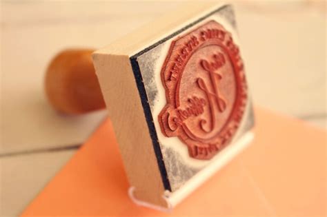 Circular Return Address Stamp Circle Stamp Personalized Rubber - Etsy