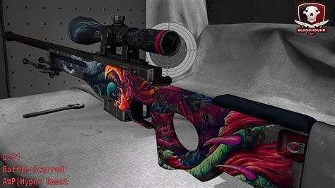 AWP Hyper Beast - Skin Wear Preview - YouTube