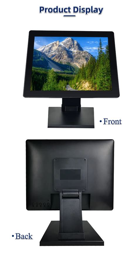 Touch Screen Monitor 17 Inch Vga Usb Multi Touch Screen Monitor For Pos ...