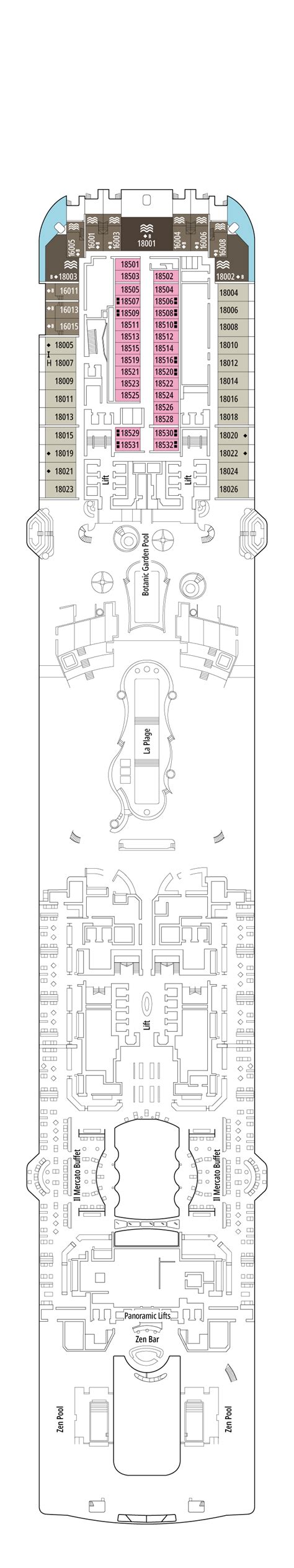 MSC World America – Deck Plans - Planet Cruise