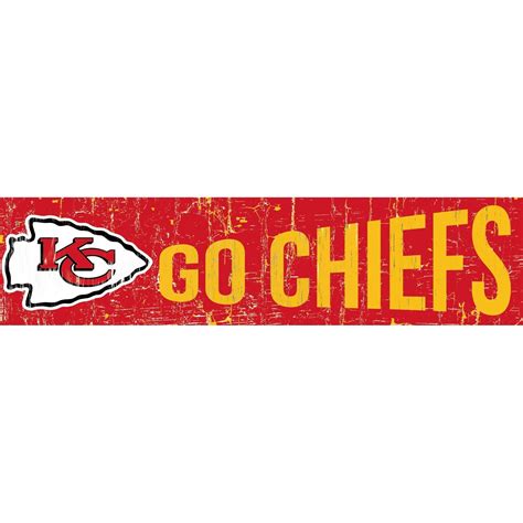 Kansas City Chiefs 6" x 24" Slogan Wood Sign | Nfl kansas city chiefs, Kansas city chiefs, Wood ...